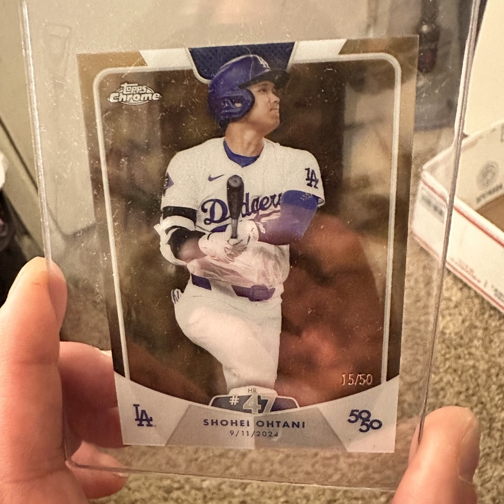 Topps Chrome 50/50 Shohei Ohtani Baseball Card